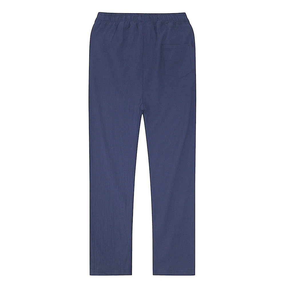 Men's linen and cotton trousers, autumn style.