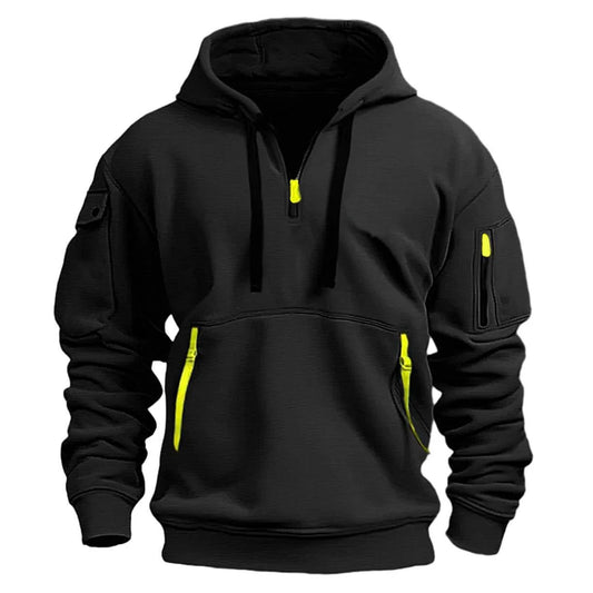 Casual shirt with hood and zipper, multiple pockets and fleece lining, new release 2026.