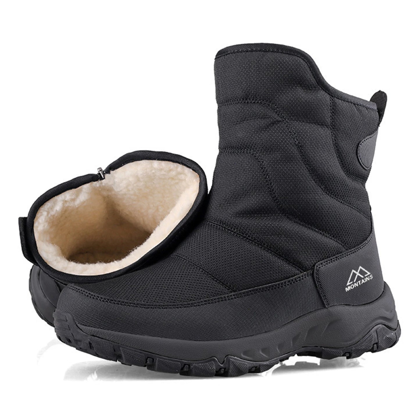 Men's Winter Waterproof Insulated Shell Warm Inner Comfortable Outdoor Snow Boots