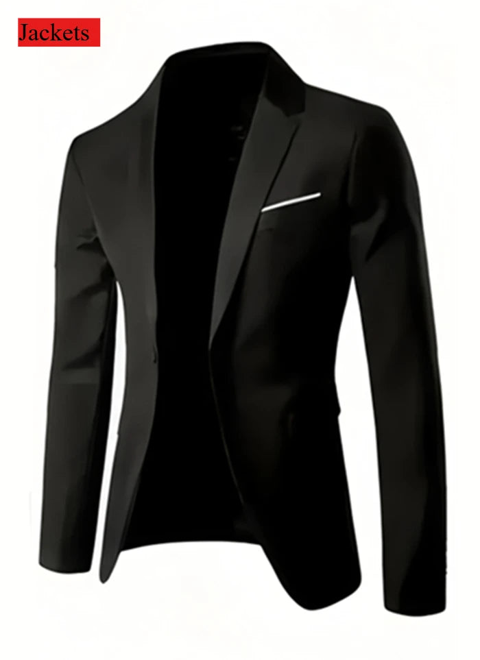 Men's Tuxedo Suit Slim Fit Formal Suit Wedding Black Suit Set Men UK
