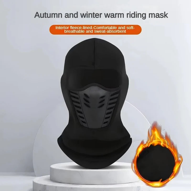 Winter Outdoor Cycling Full Face Mask Windproof Dustproof Keep Warm Face Cover Ski Head Cover Motorcycle Riding Balaclava Cap