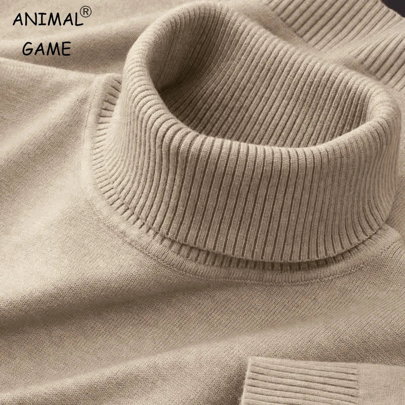 New men's turtleneck knit sweaters.