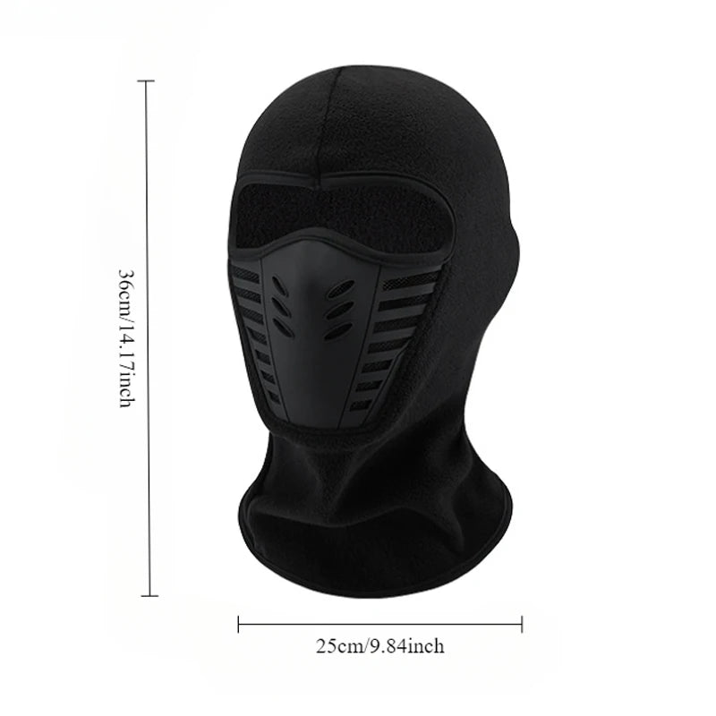 Winter Outdoor Cycling Full Face Mask Windproof Dustproof Keep Warm Face Cover Ski Head Cover Motorcycle Riding Balaclava Cap