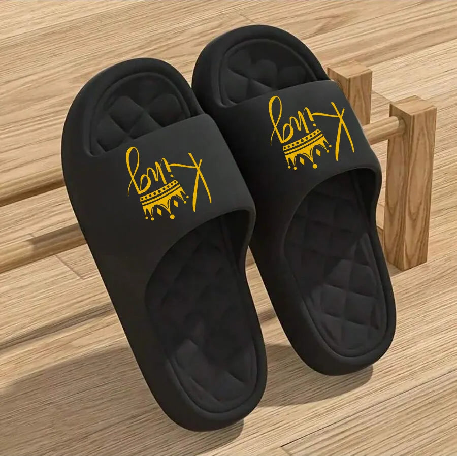 New Casual Innovative Design Men's Shoes Eva Soft Sole Lightweight Home Slippers High Quality Exclusive Brand Slippers