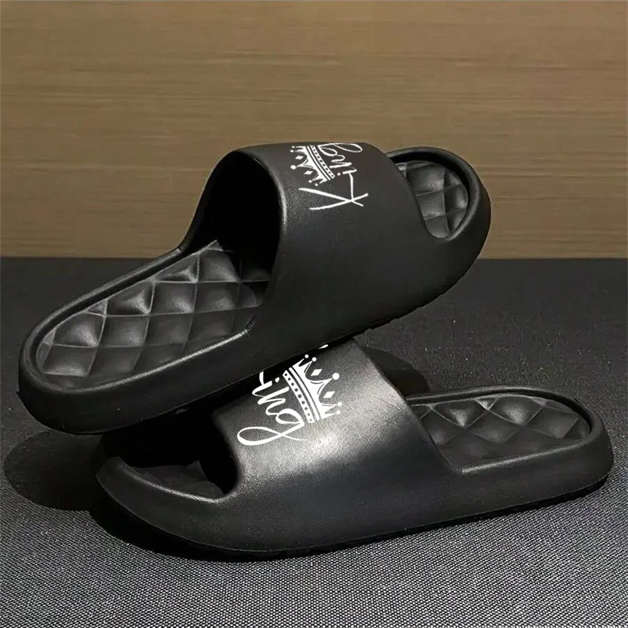 New Casual Innovative Design Men's Shoes Eva Soft Sole Lightweight Home Slippers High Quality Exclusive Brand Slippers