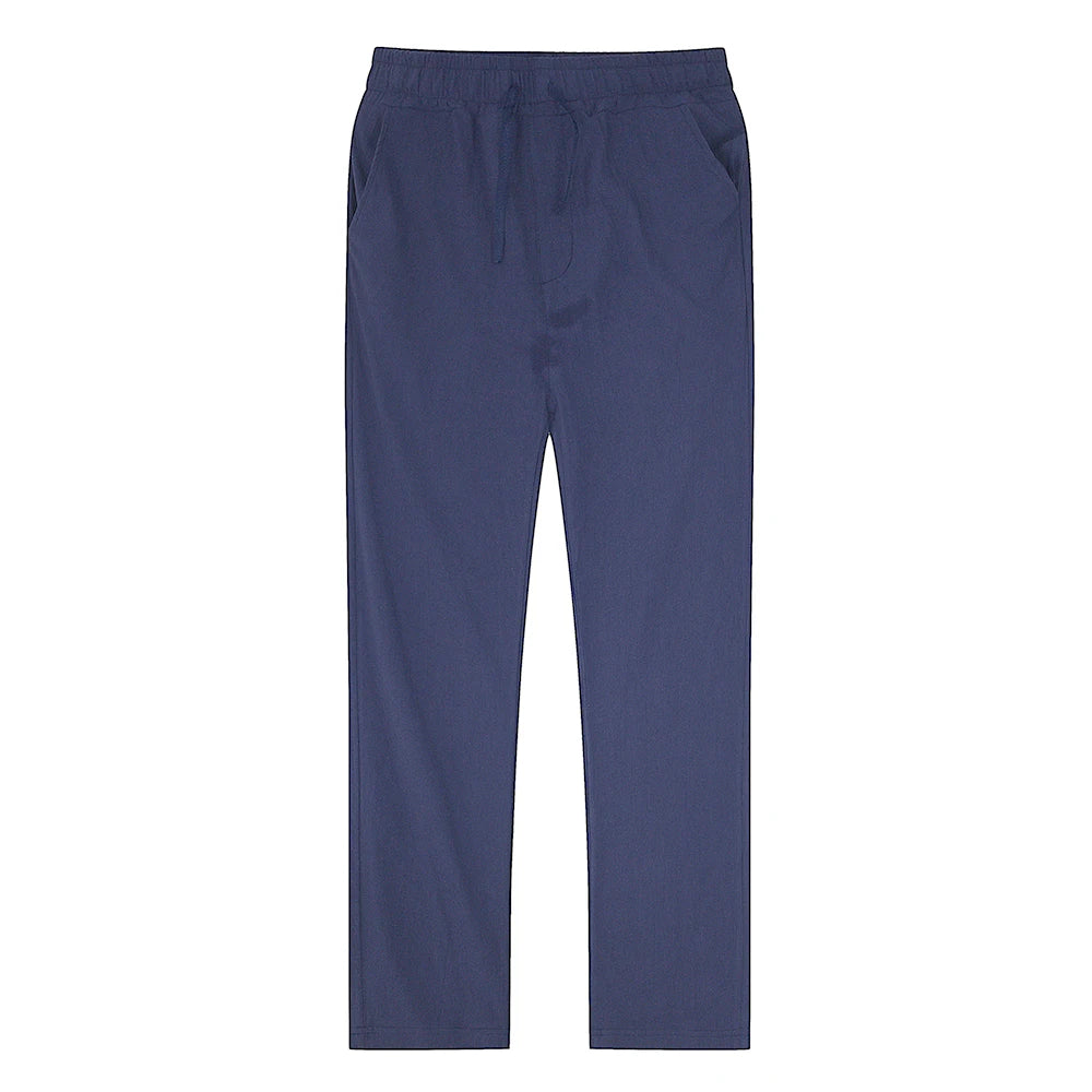 Men's linen and cotton trousers, autumn style.