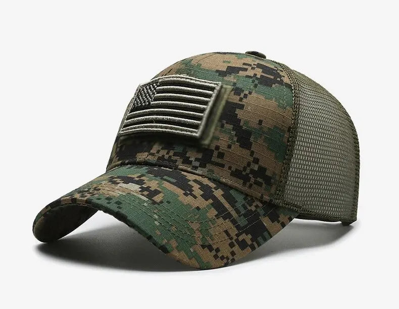 Baseball cap made of breathable mesh with embroidered details and sun protection for outdoor activities.