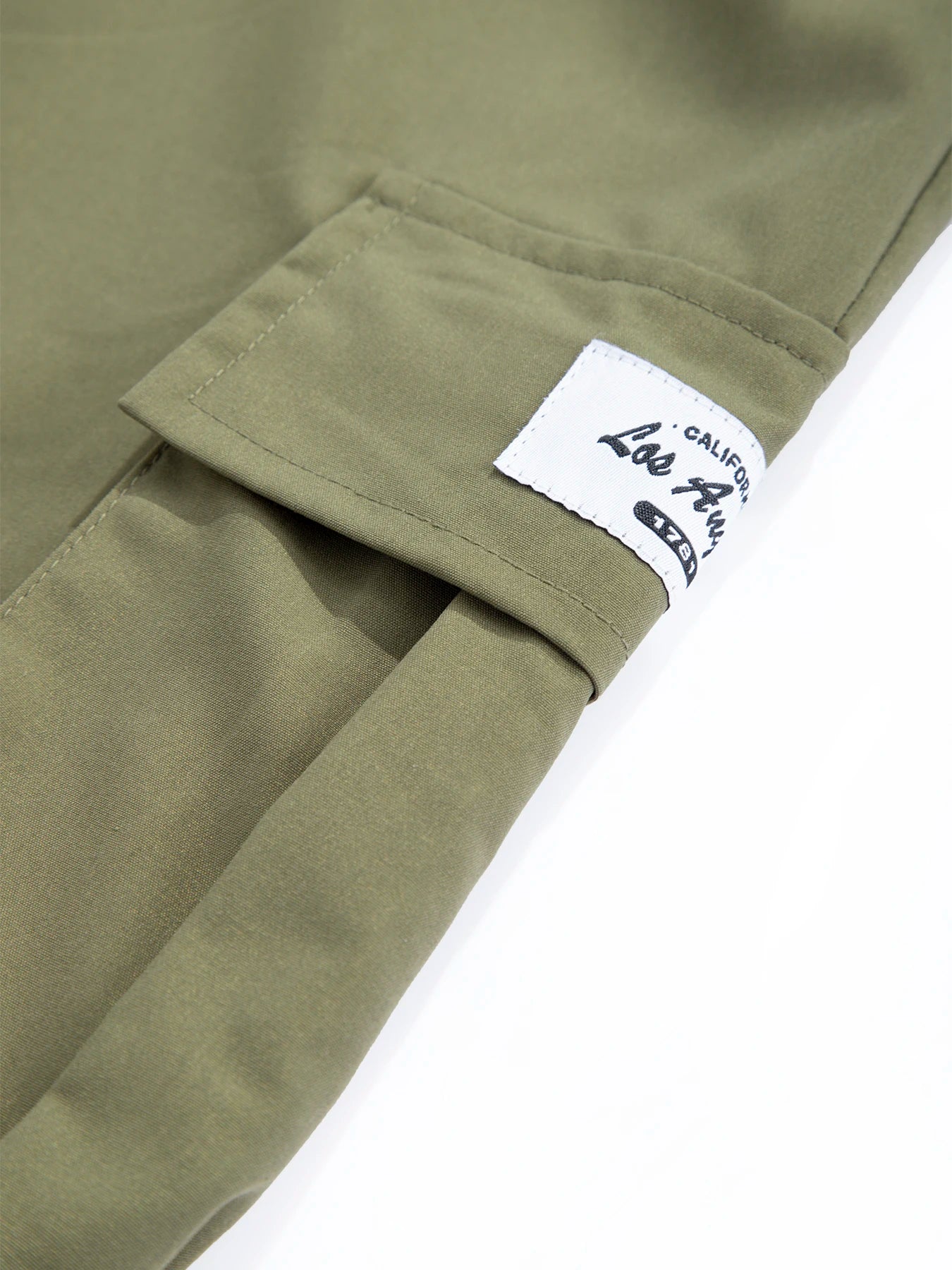 Men's cargo pants, sweatshirt style with multiple pockets.