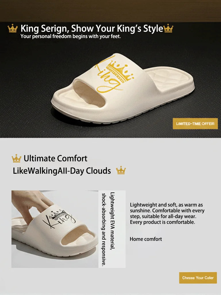 New Casual Innovative Design Men's Shoes Eva Soft Sole Lightweight Home Slippers High Quality Exclusive Brand Slippers