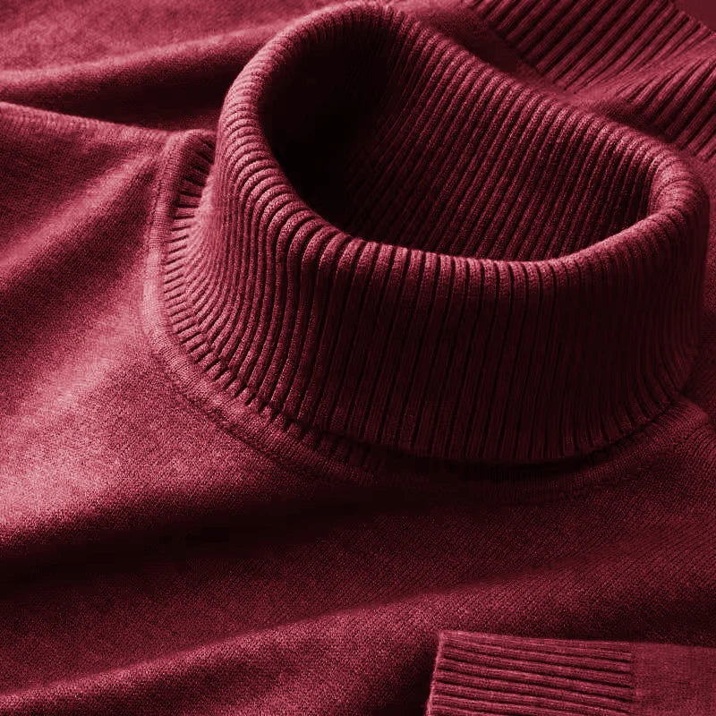 New men's turtleneck knit sweaters.
