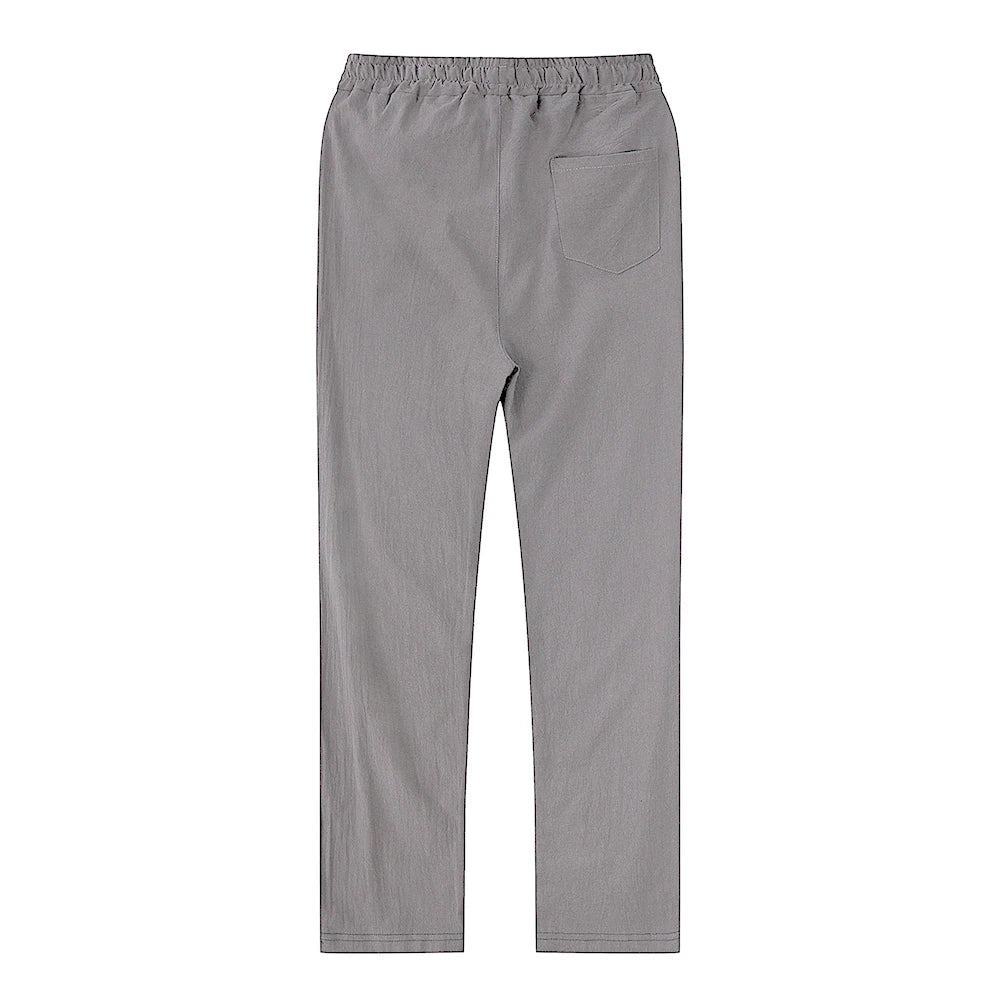Men's linen and cotton trousers, autumn style.